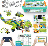 Coding Robot Kit for Kids Ages 6+, 200+ in 1 APP Control Dinosaur Robot Kit, Educational Scratch Program Robotic Kit with 47 Video Courses,Birthday Children's Day Gift for Boys Girls(600 Blocks)