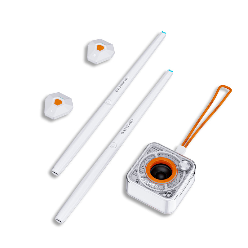 Air Drum Electronic Drum Set - Portable Electric Air Drum Set With 3.5mm Input, Air Drumsticks Pedals Lessons & Games, Bag, Pedal, Lanyard - Gamsing Official Genuine